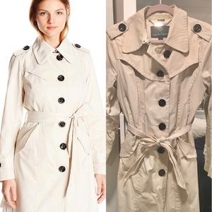 Anthropologie Nanette Lepore Trench Coat Large 14